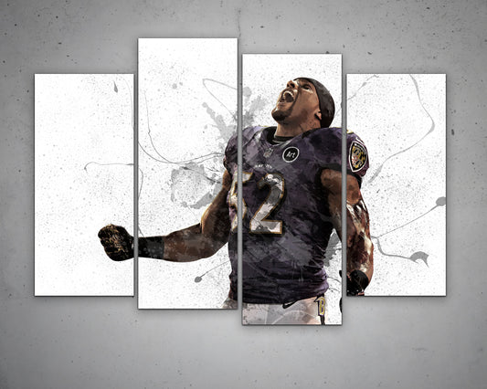 Ray Lewis Canvas Wall Art