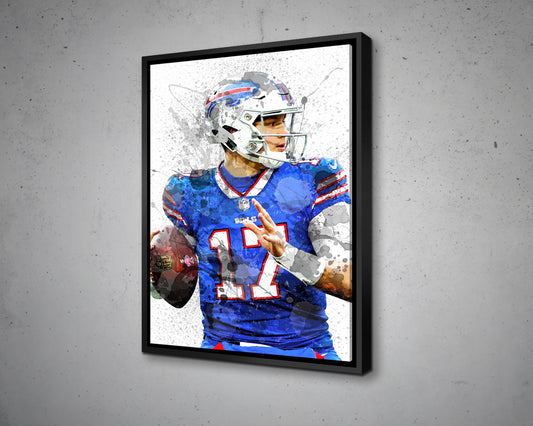 Josh Allen Buffalo Bills Canvas Wall Art