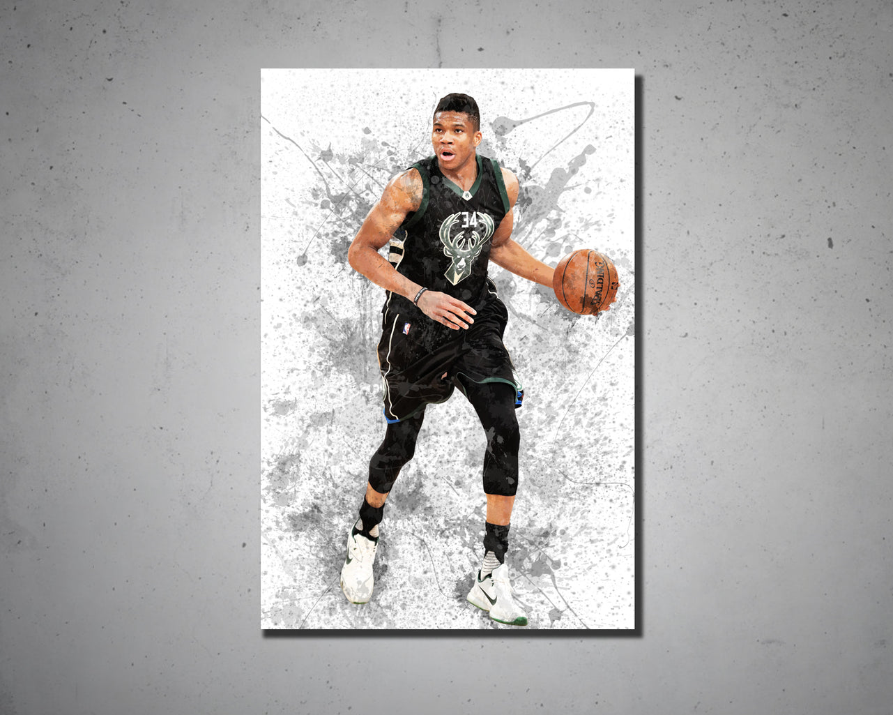 Giannis Antetokounmpo Canvas Wall Art