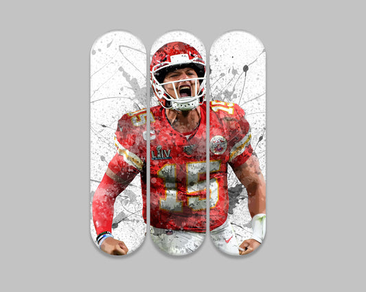 Patrick Mahomes Acrylic Skateboard Wall Art Acrylic