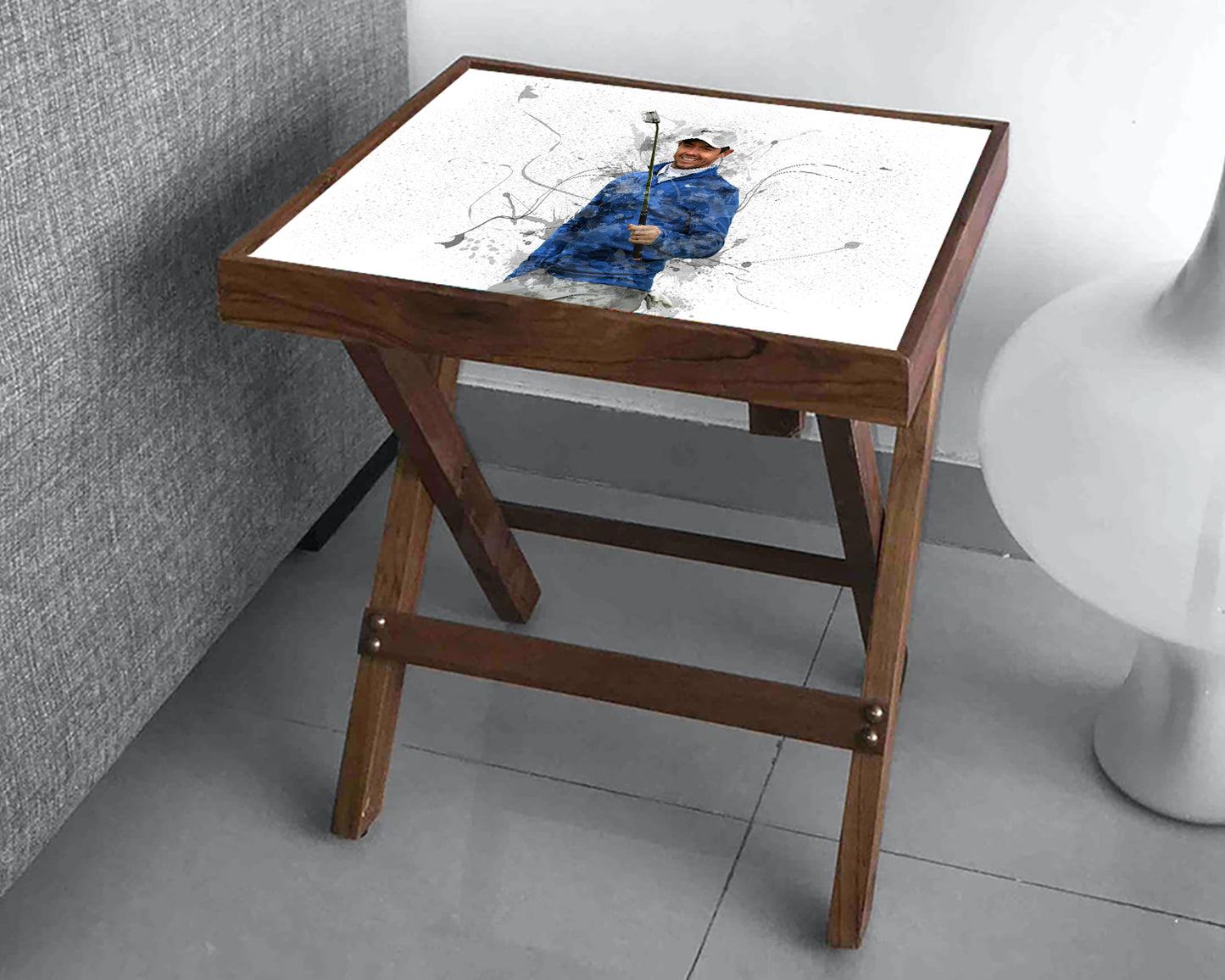 Rory Mcilroy Splash Effect Coffee and Laptop Table 