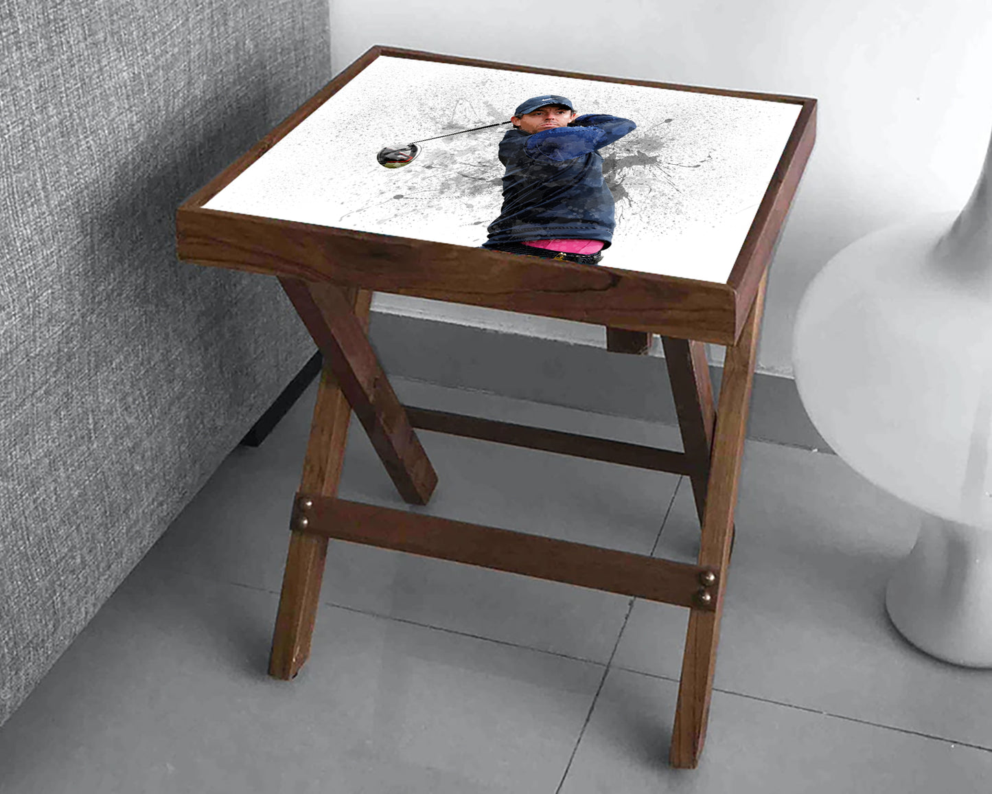 Rory Mcilroy Splash Effect Coffee and Laptop Table 