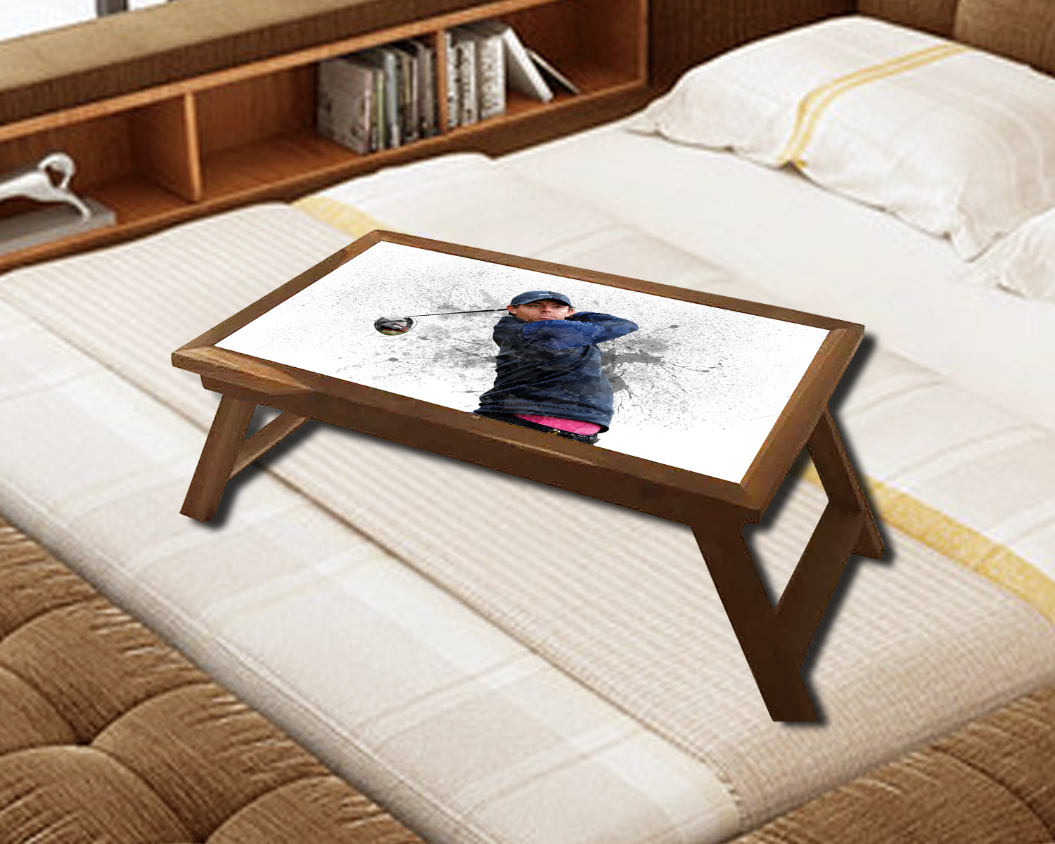 Rory Mcilroy Splash Effect Coffee and Laptop Table 