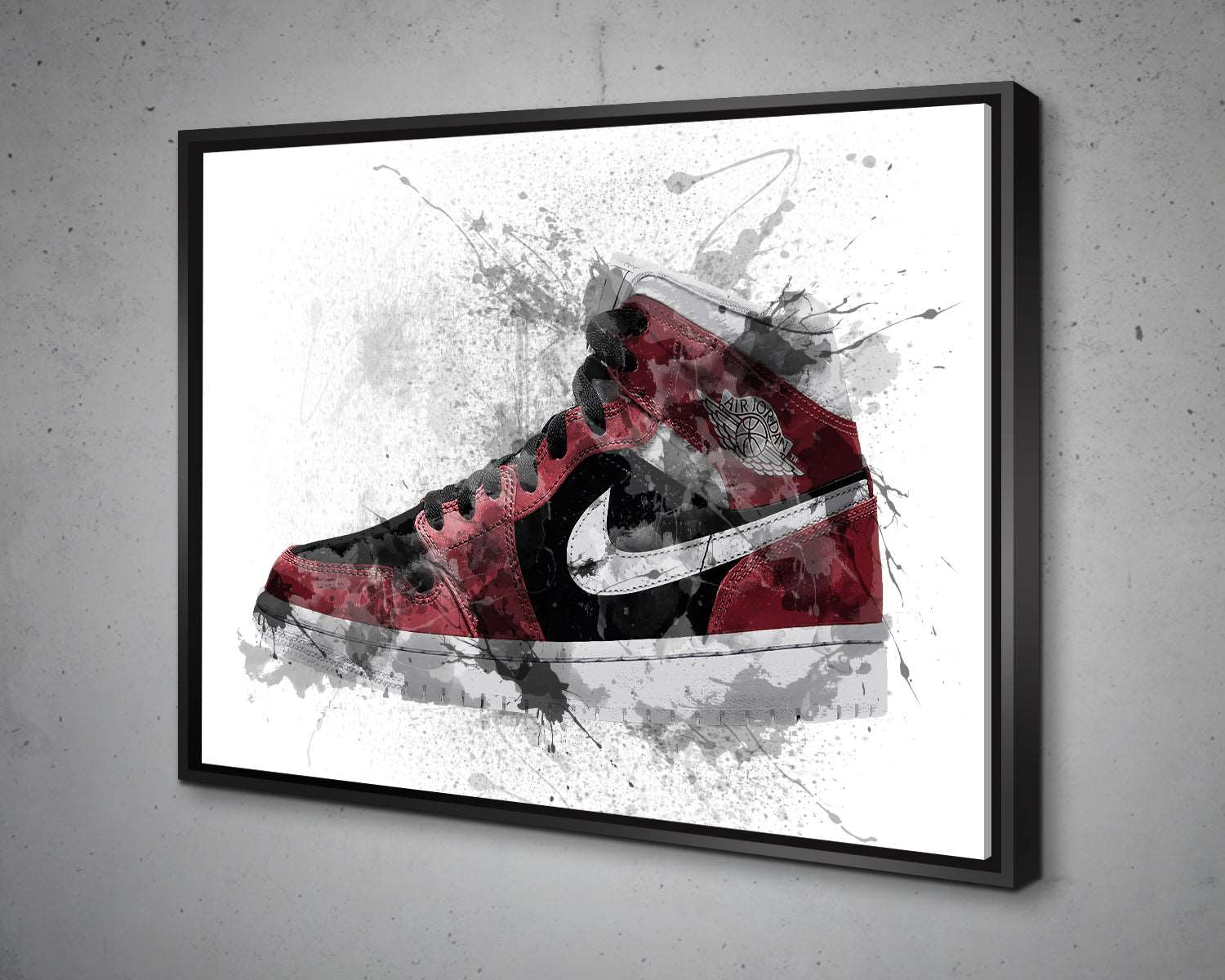 Basketball shoes Multiple Piece Splash Effect Canvas Art 