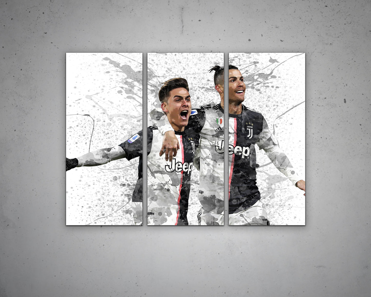 Paulo Dybala & Cristiano Ronaldo Canvas Wall Art 