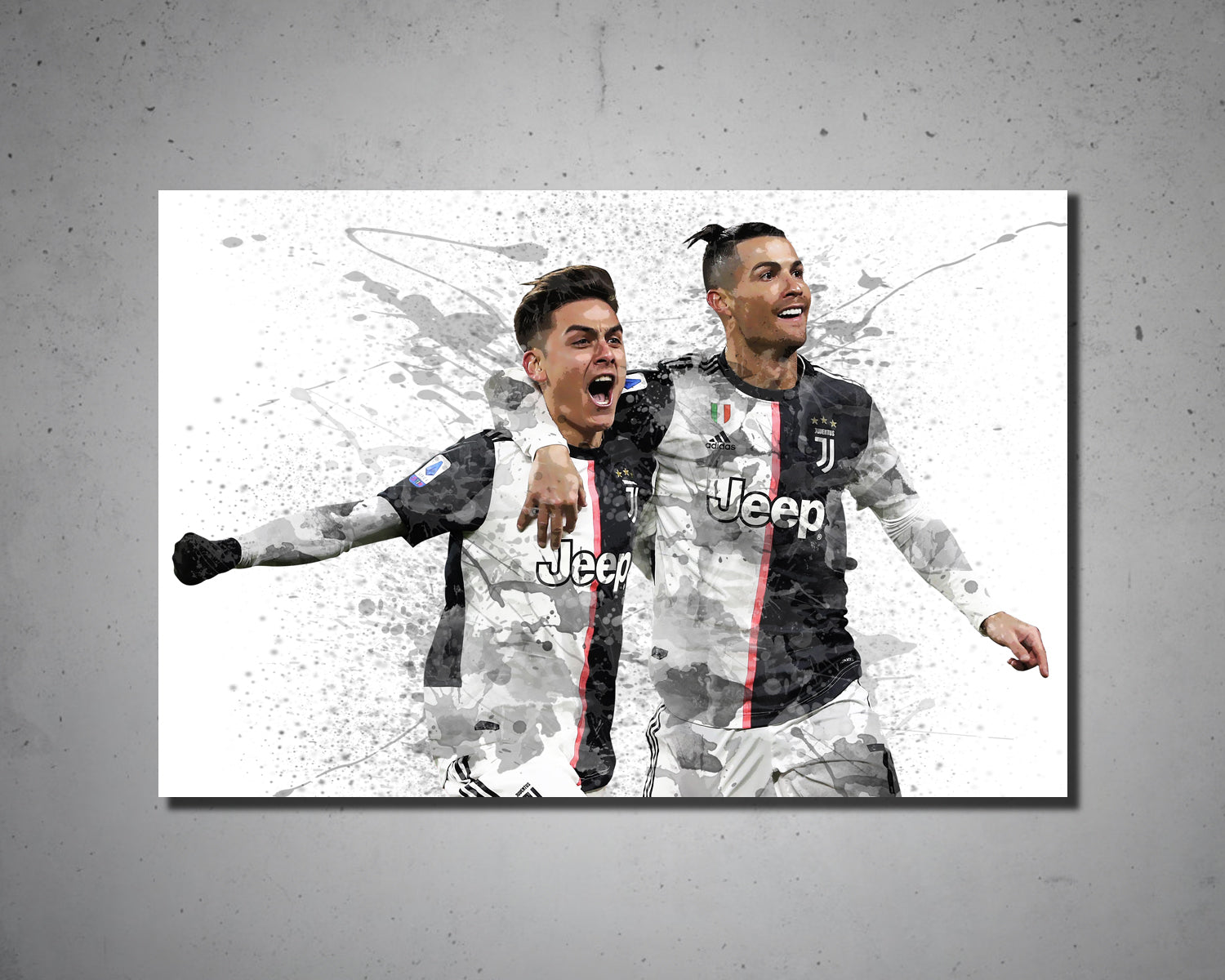 Paulo Dybala & Cristiano Ronaldo Canvas Wall Art 