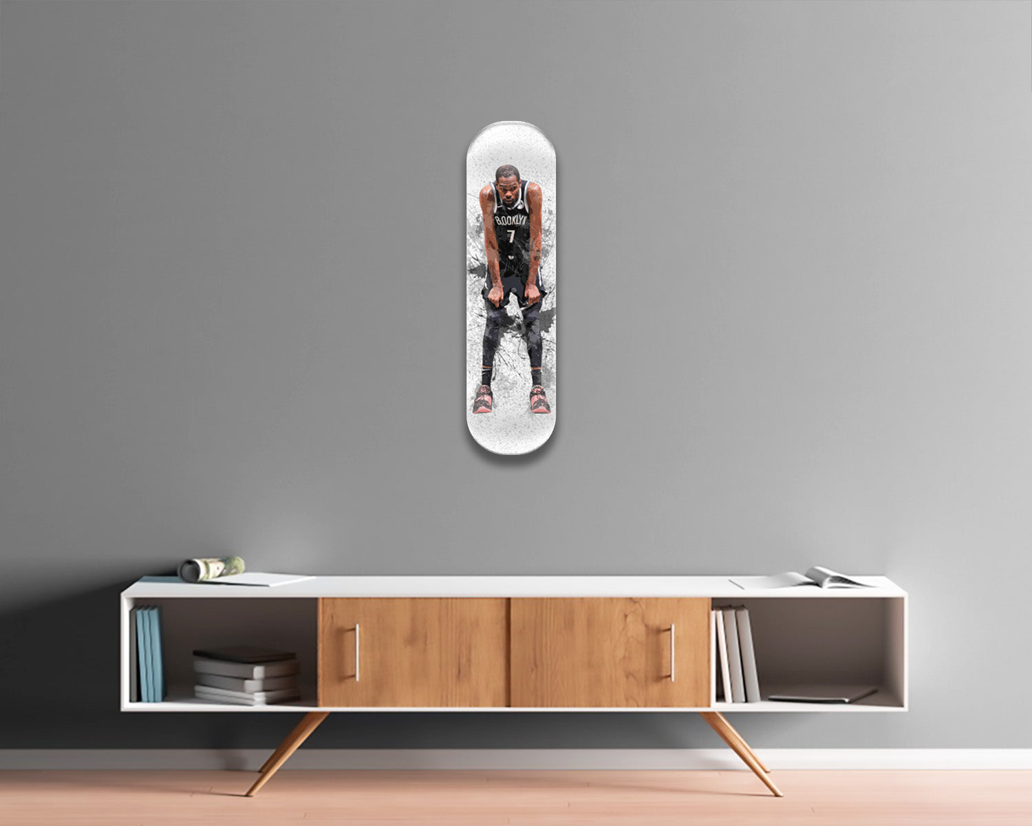 Kevin Durant Acrylic Skateboard Wall Art 