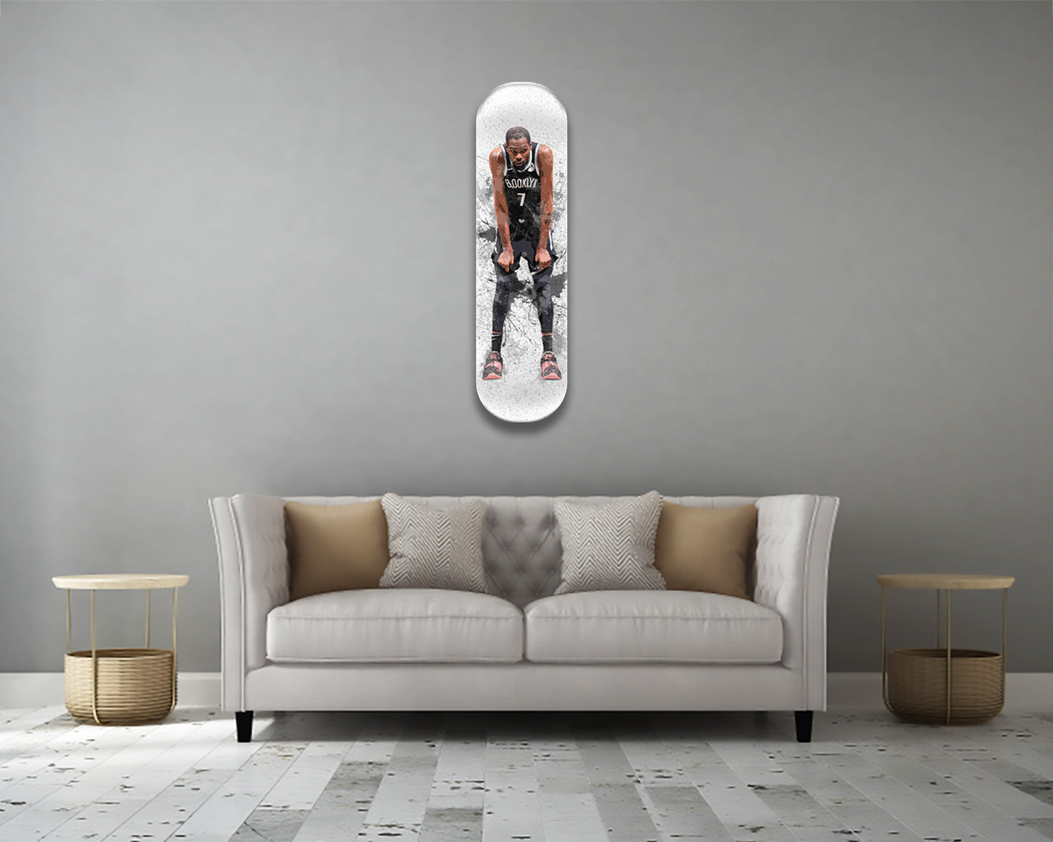 Kevin Durant Acrylic Skateboard Wall Art 