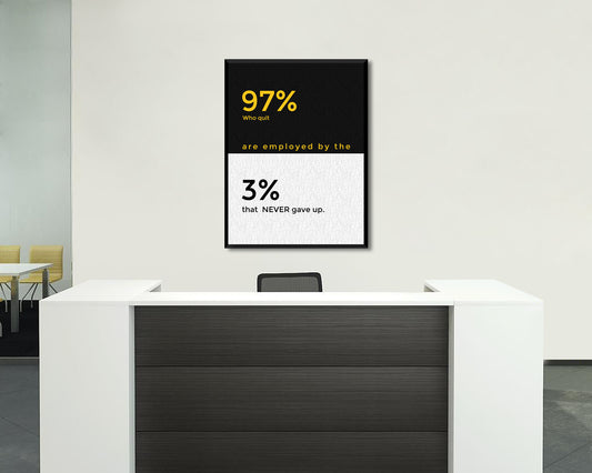 Never Gave Up Canvas Wall Art