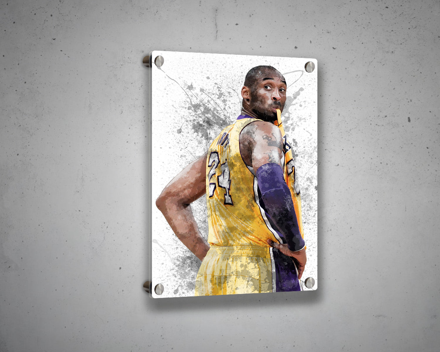 Allen Iverson Poster, Kobe Bryant Poster, 3 VS 24, Basketball poster, art