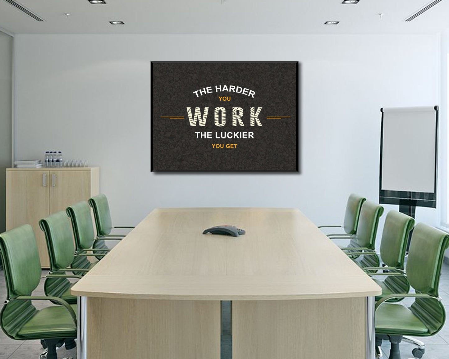 The Harder You Work The Luckier You Get Canvas Wall Art 