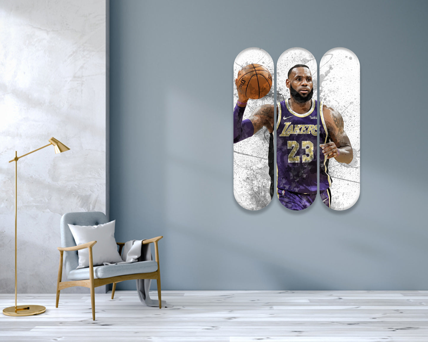 Lebron James Acrylic Skateboard Wall Art 