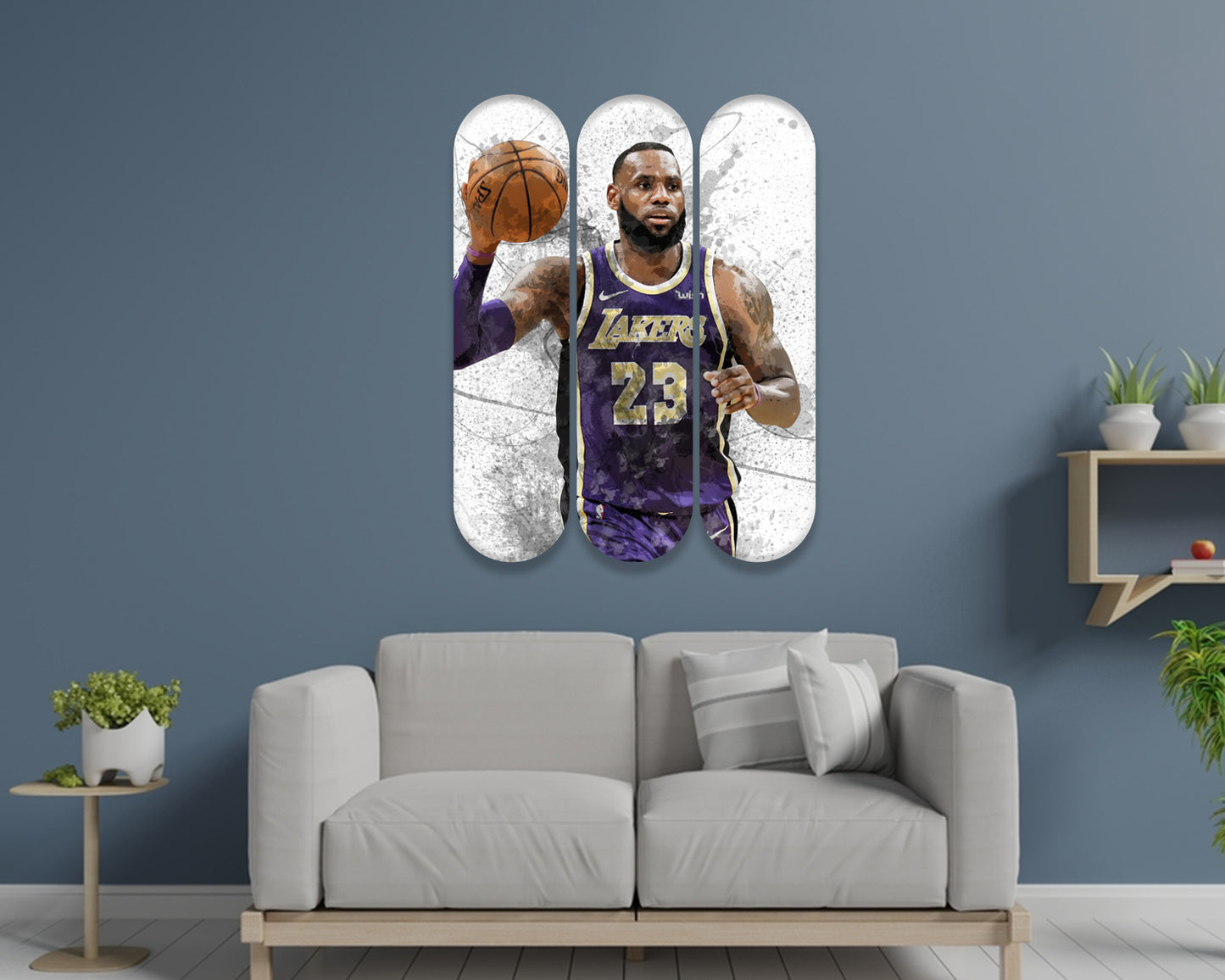 Lebron James Acrylic Skateboard Wall Art 