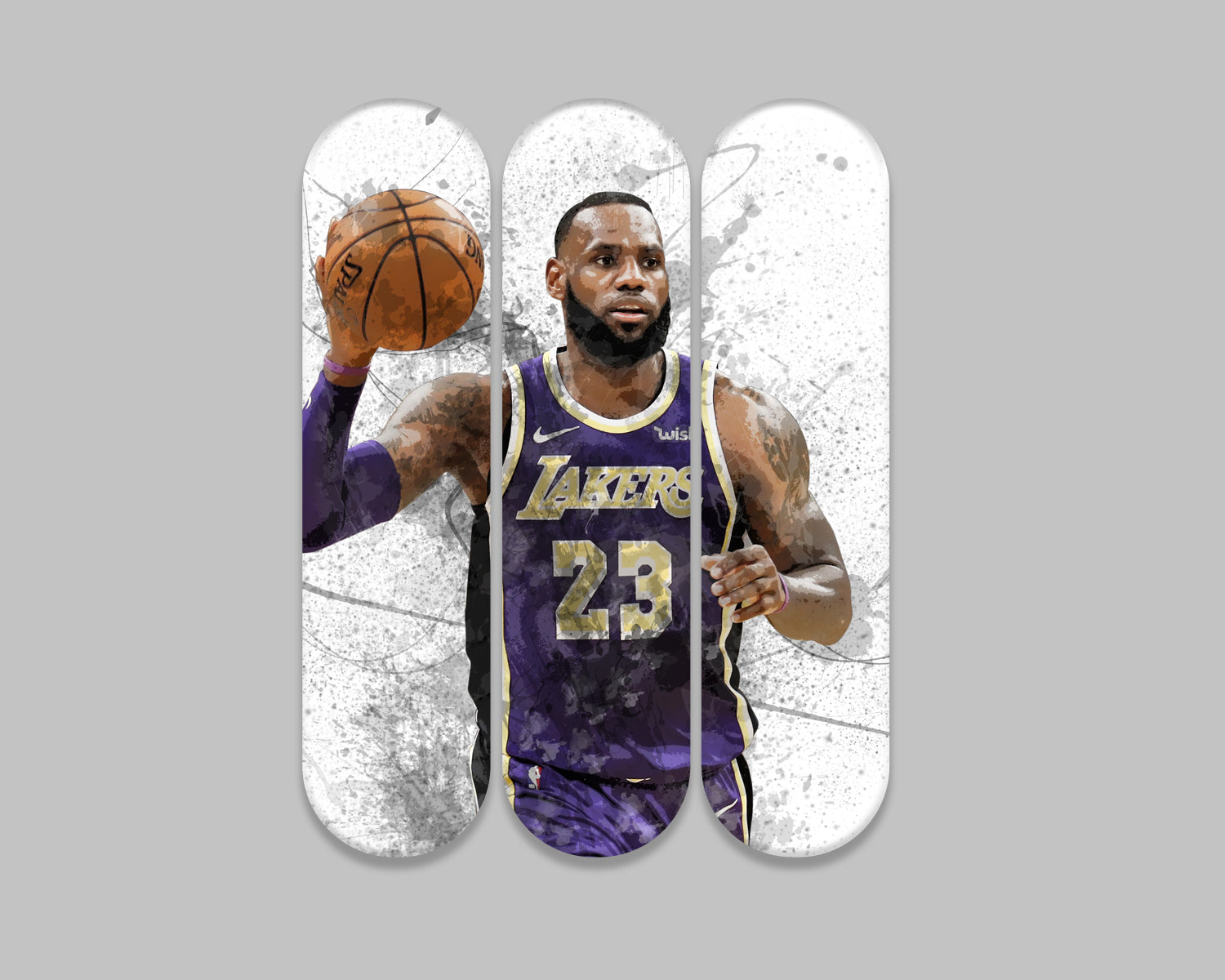 Lebron James Acrylic Skateboard Wall Art 