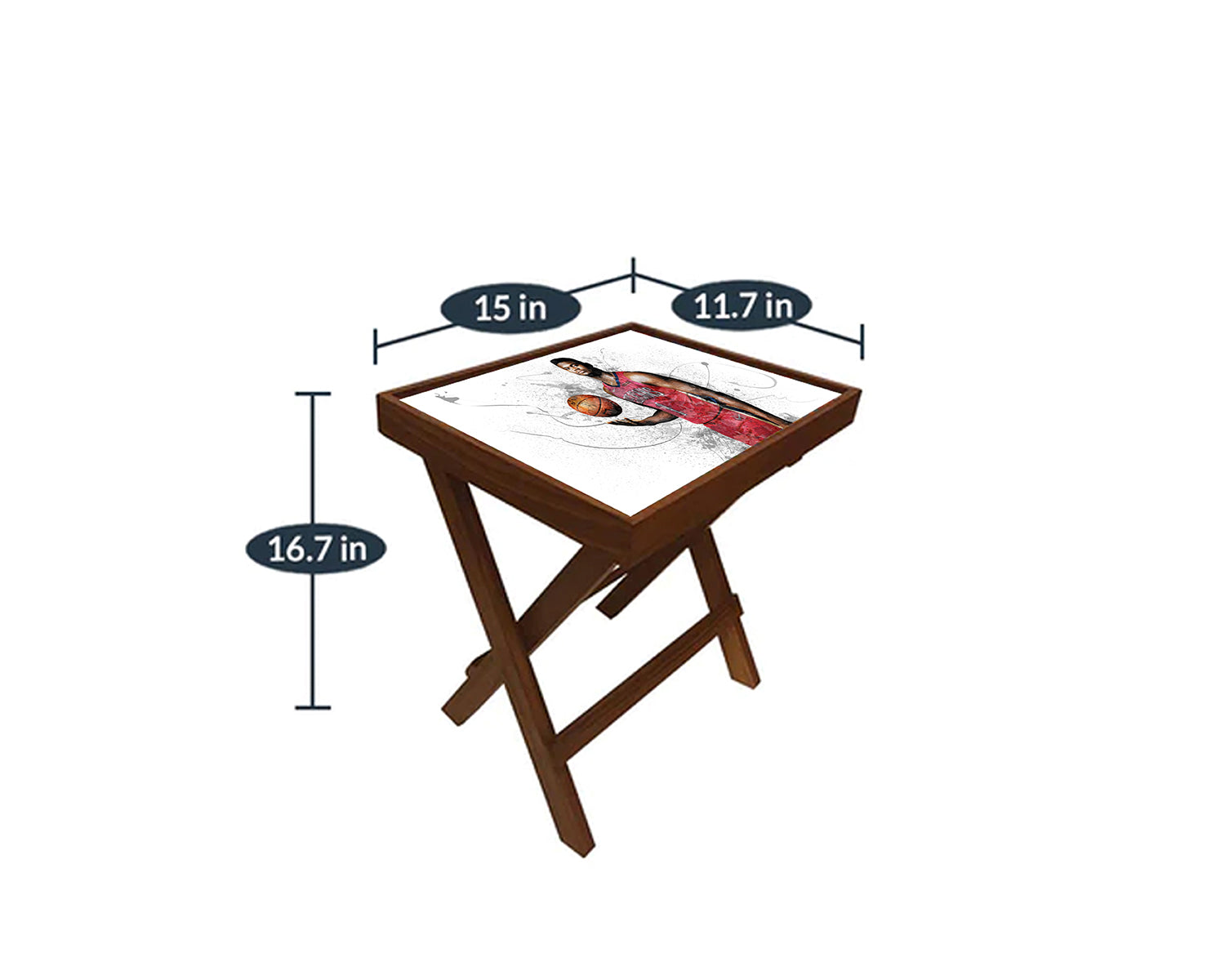 Zion Williamson Splash Effect Coffee and Laptop Table 