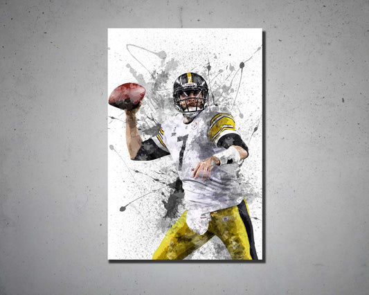 Ben Roethlisberger Canvas Wall Art 