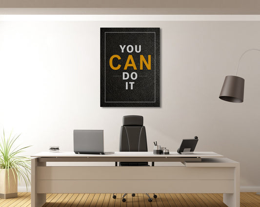 You can do it Canvas Wall Art