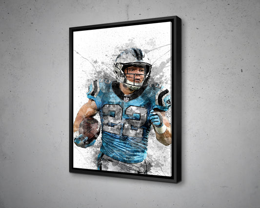 Christian McCaffrey Canvas Wall Art 