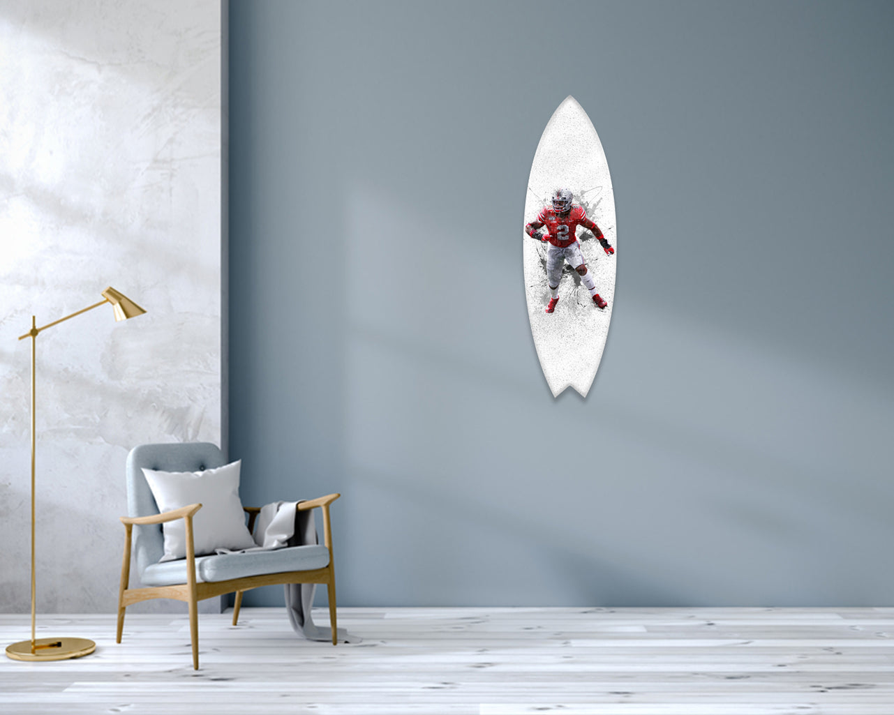 Chase Young Acrylic Surfboard Wall Art