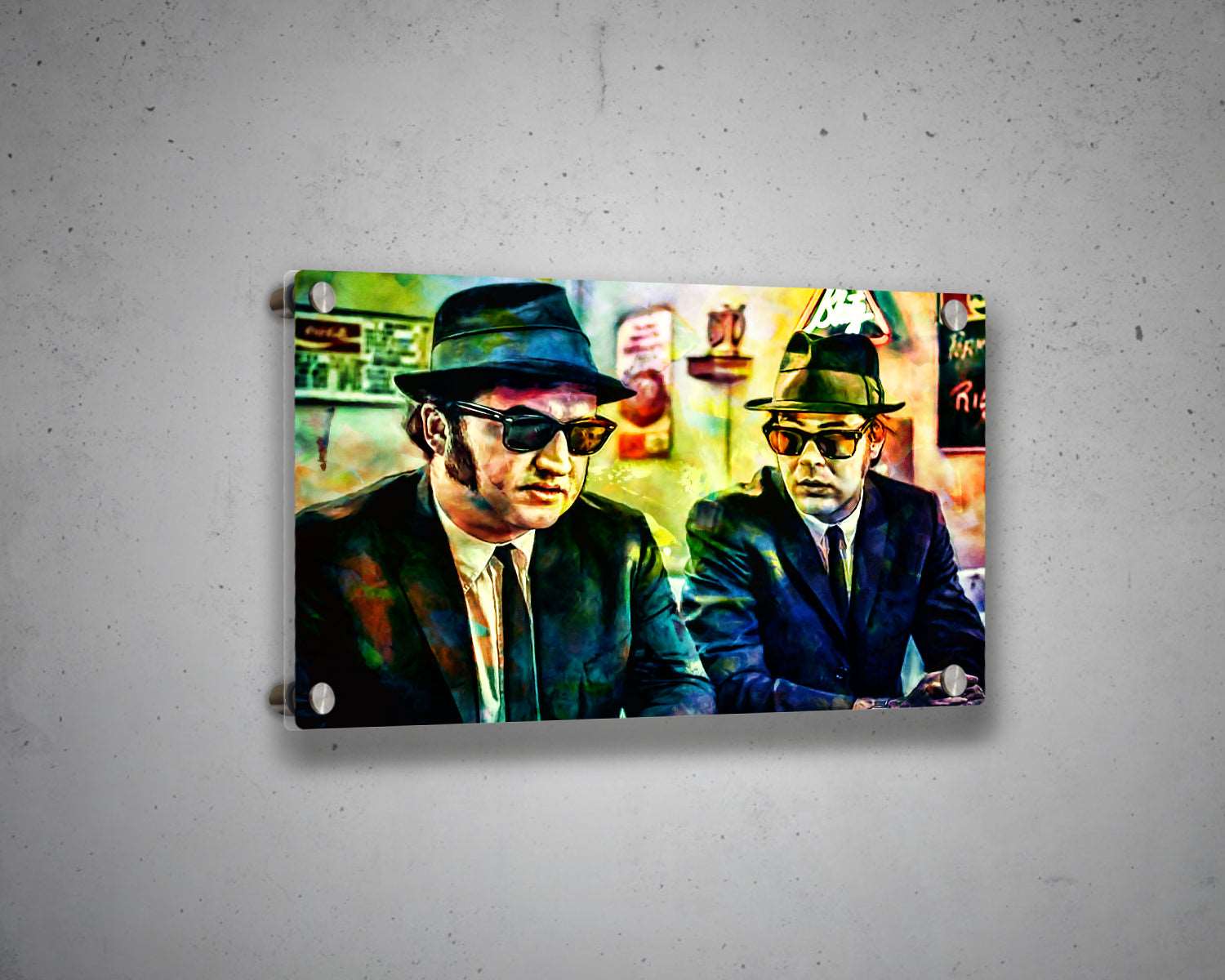 Blue Brothers Multicolour Wall Art 