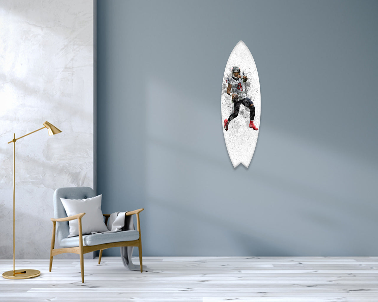 Deshaun Watson Acrylic Surfboard Wall Art