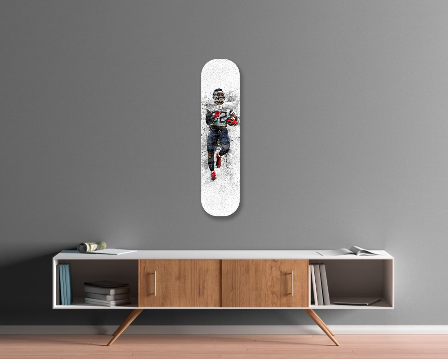 Derrick Henry Acrylic Skateboard Wall Art 