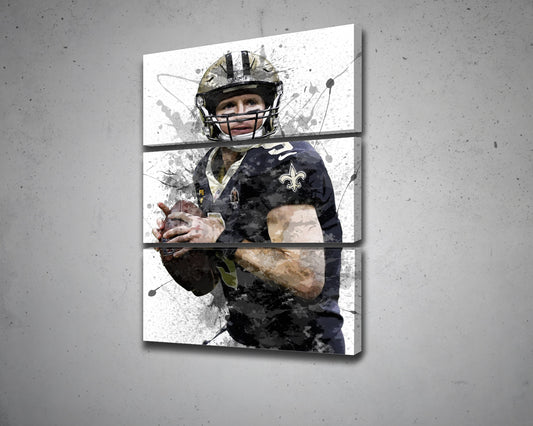 Drew Brees Canvas Wall Art