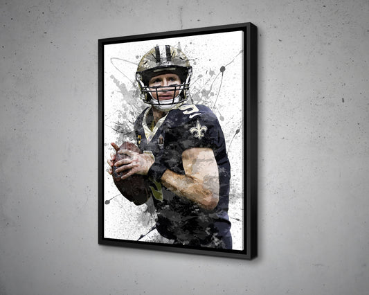 Drew Brees Canvas Wall Art 