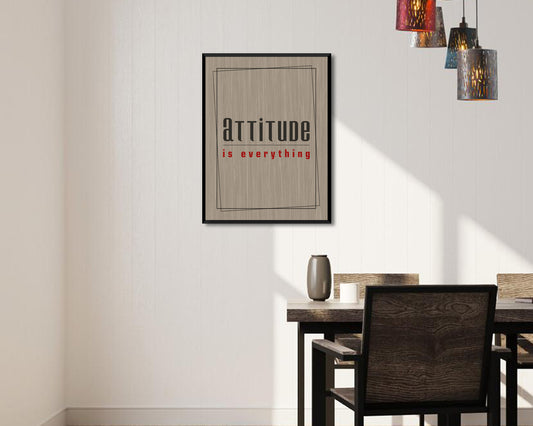 Attitude is everything Canvas Wall Art