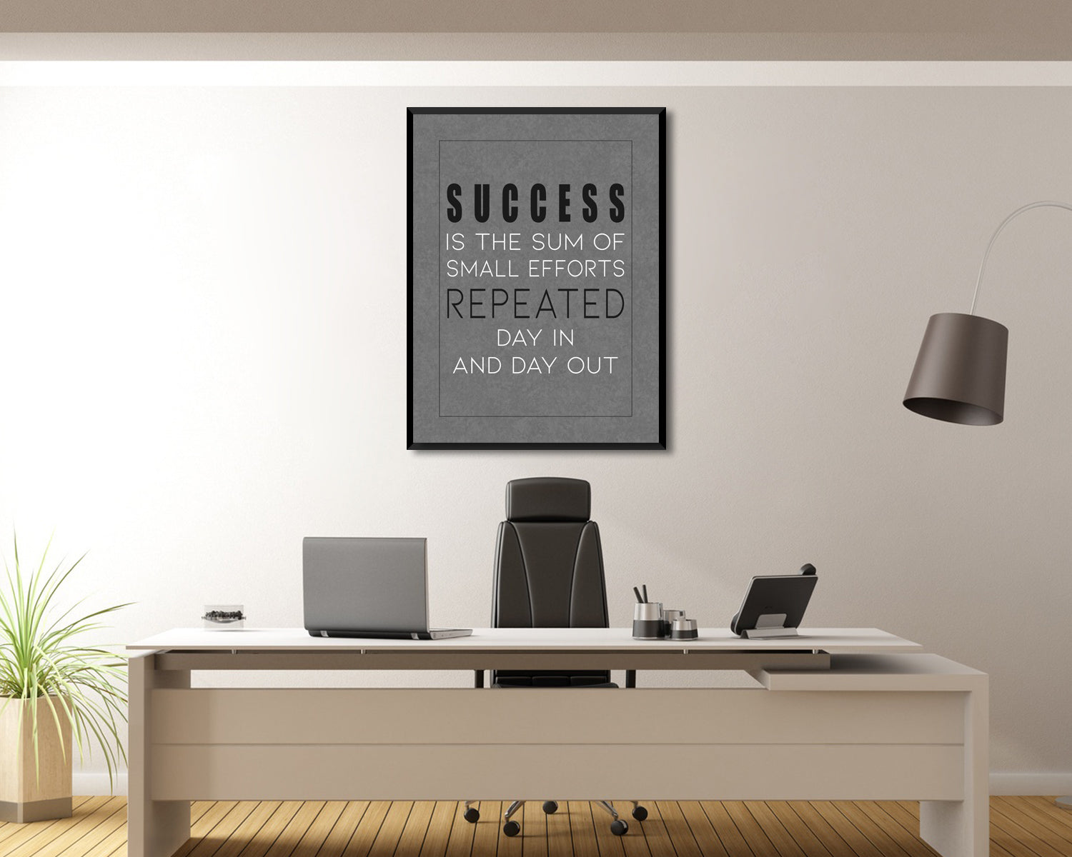 Success is the sum of small efforts Canvas Wall Art 