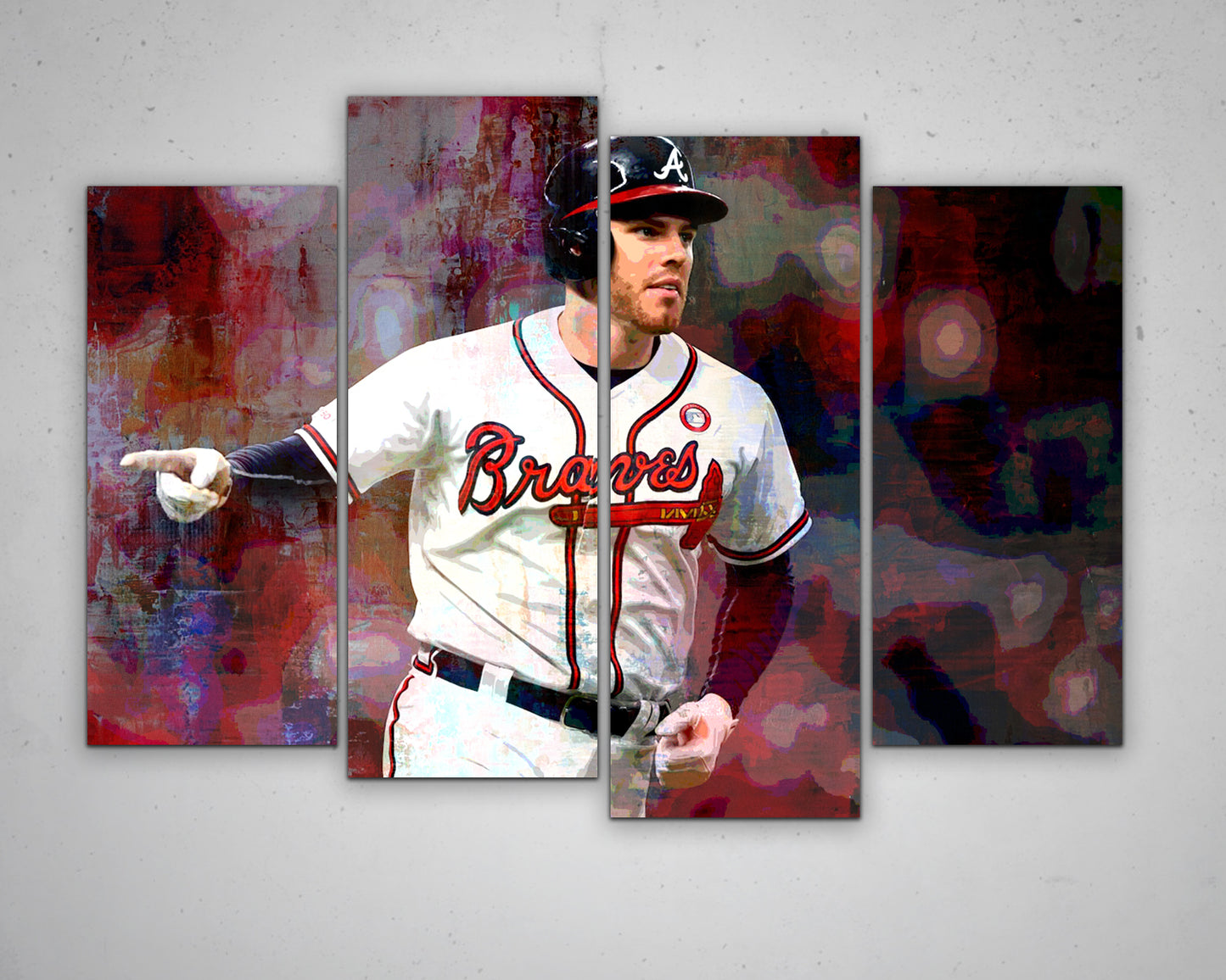 Freddie Freeman Multicolour Wall Art 