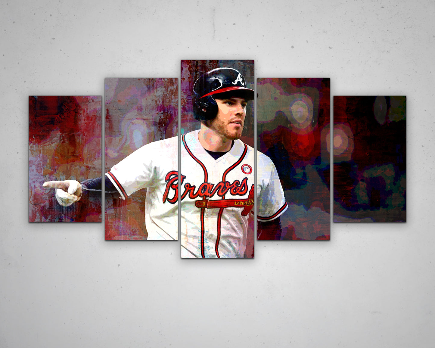 Freddie Freeman Multicolour Wall Art 