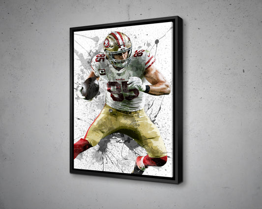 George Kittle Canvas Wall Art