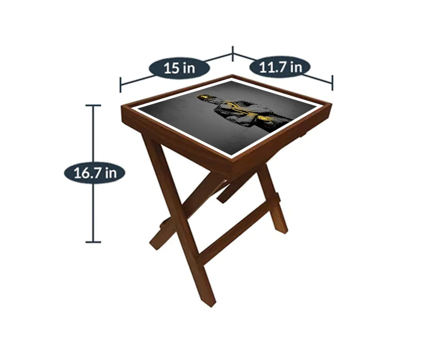 50 cent  Neon Effect Coffee and Laptop Table 