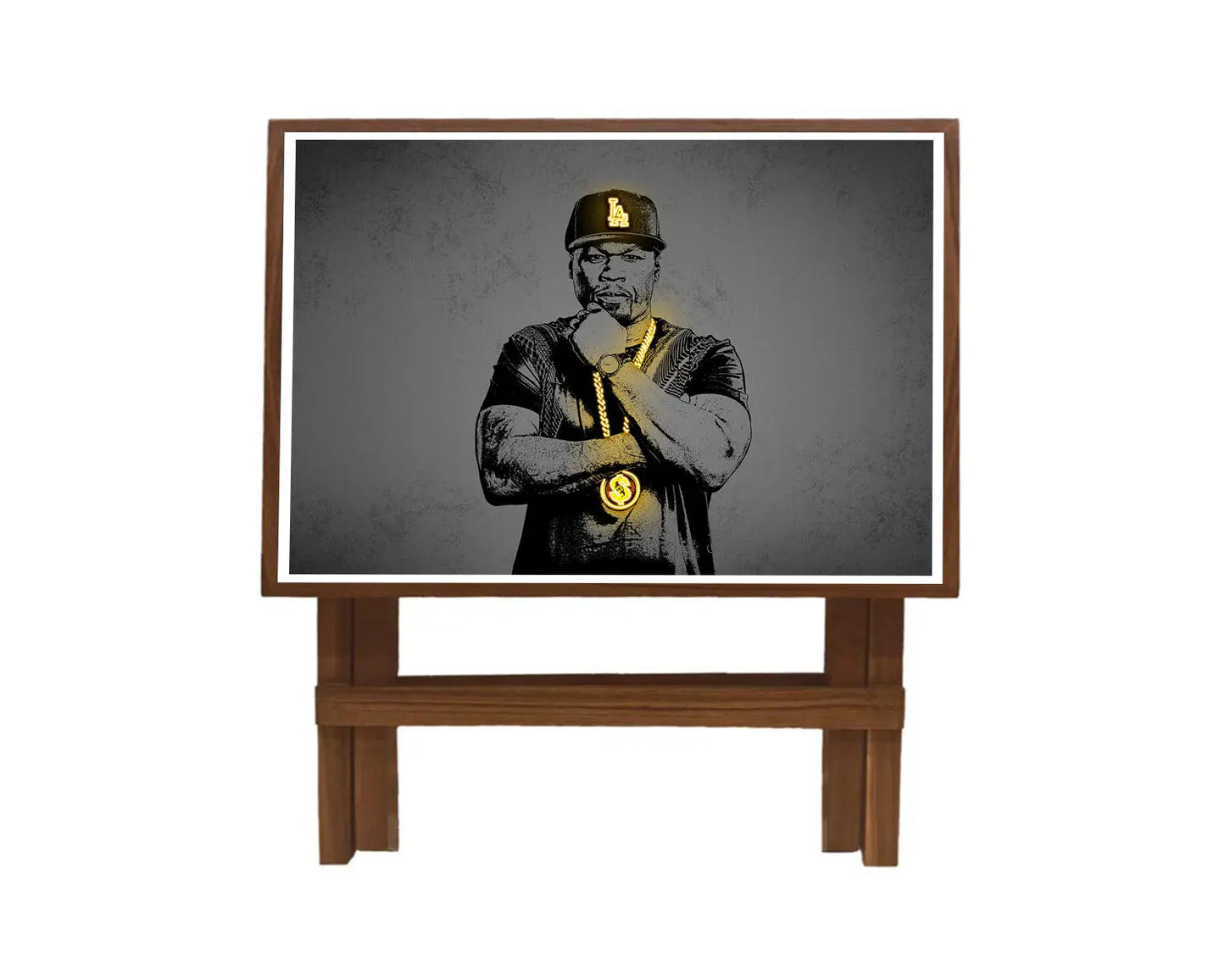 50 cent  Neon Effect Coffee and Laptop Table 