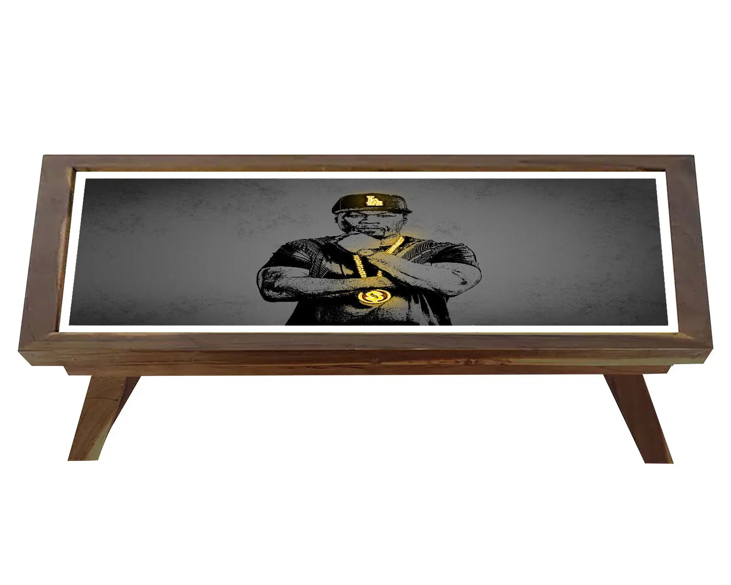 50 cent  Neon Effect Coffee and Laptop Table 