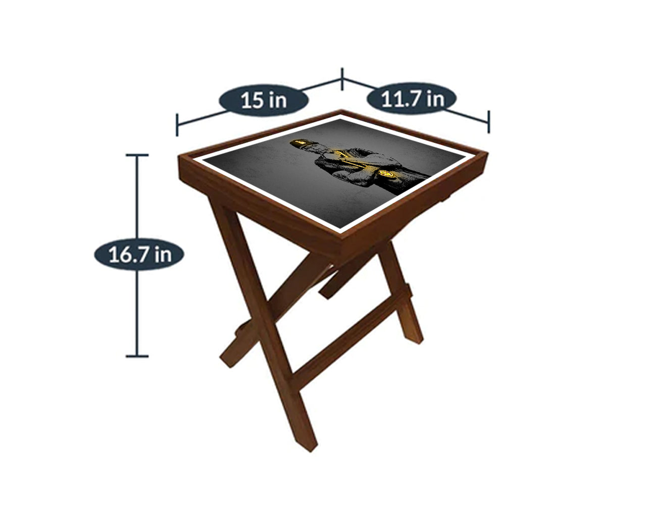 50 cent  Neon Effect Coffee and Laptop Table