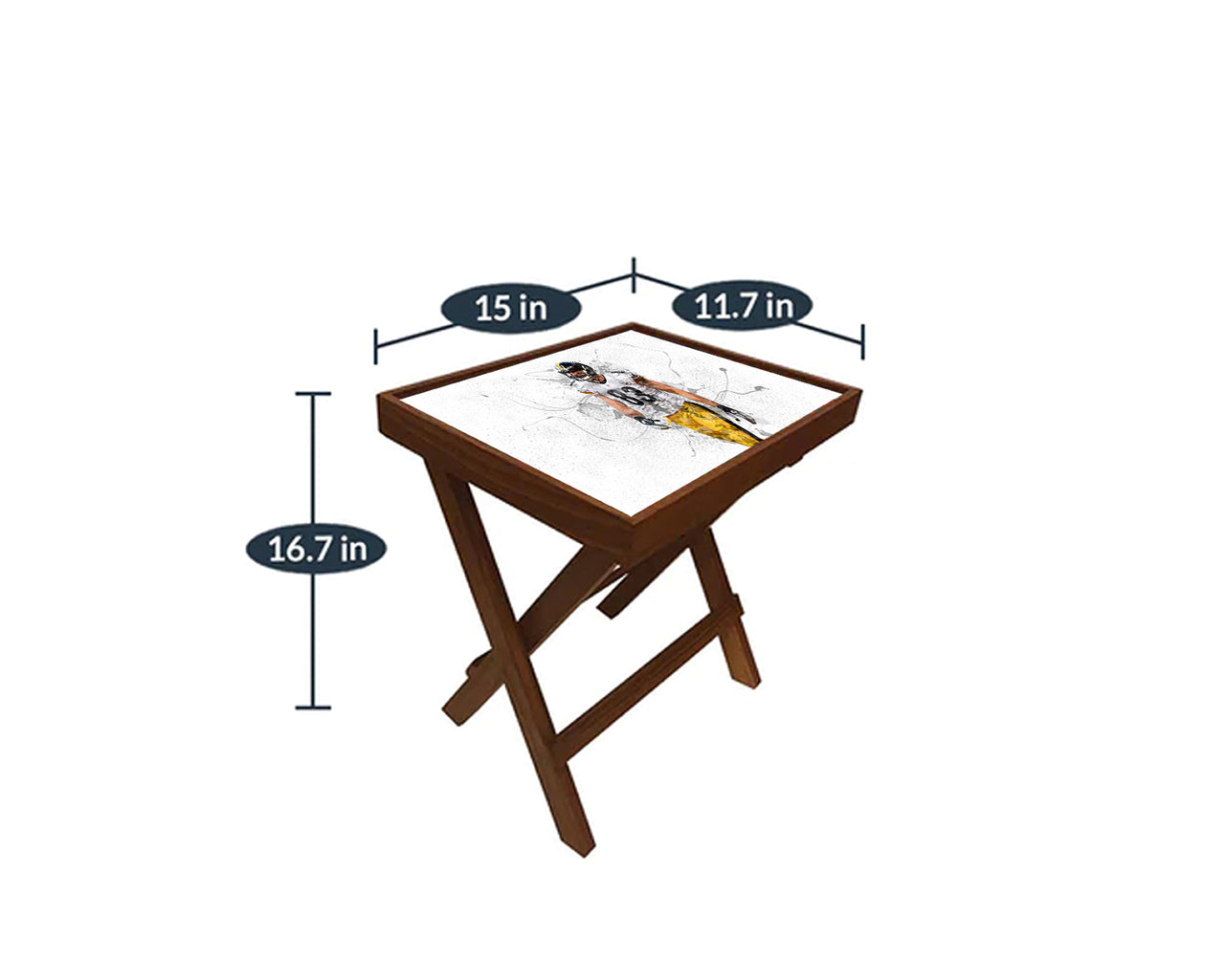 Heath Miller Splash Effect Coffee and Laptop Table