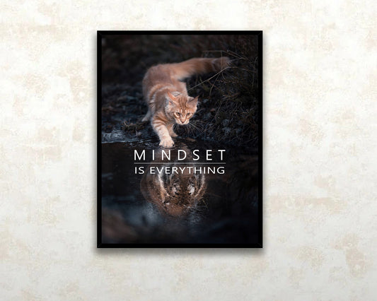 Mindset is everything Canvas Wall Art 