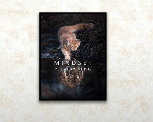 Mindset is everything Canvas Wall Art