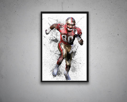 Jerry Rice Canvas Wall Art 