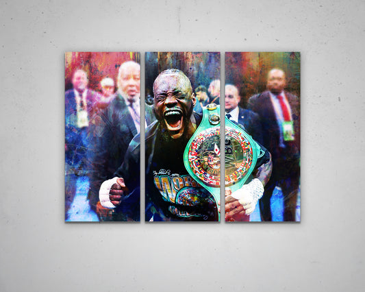 Deontay Wilder Multicolour Wall Art