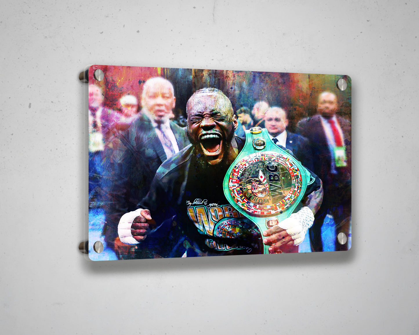 Deontay Wilder Multicolour Wall Art 