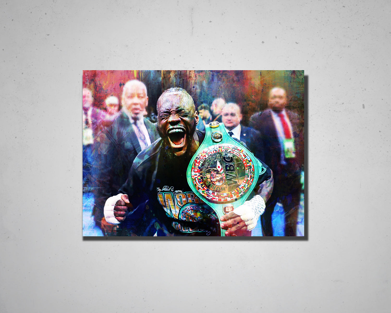 Deontay Wilder Multicolour Wall Art 