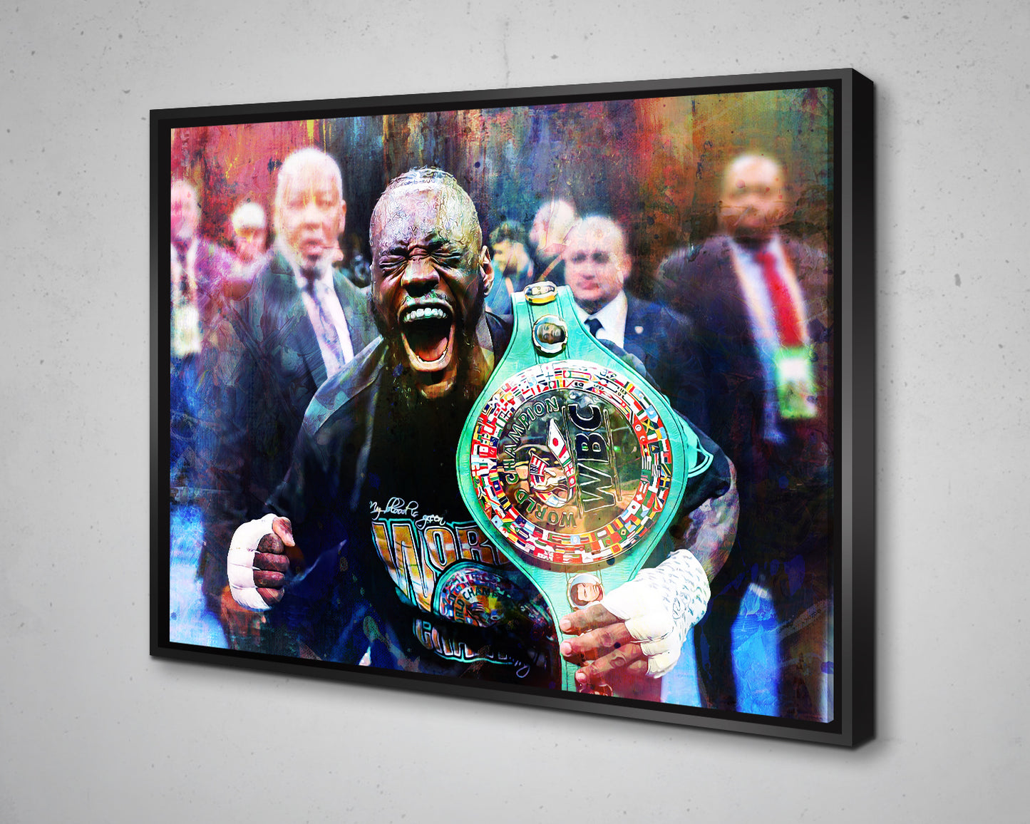 Deontay Wilder Multicolour Wall Art 