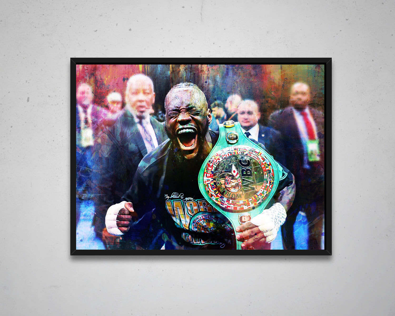 Deontay Wilder Multicolour Wall Art 