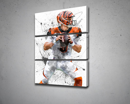 Joe Burrow Canvas Wall Art 