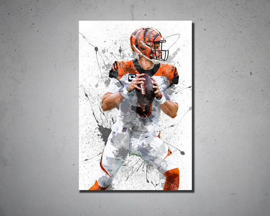 Joe Burrow Canvas Wall Art 