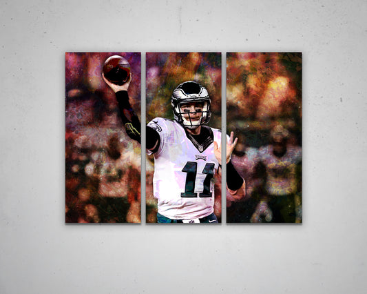Carson Wentz Multicolour Wall Art