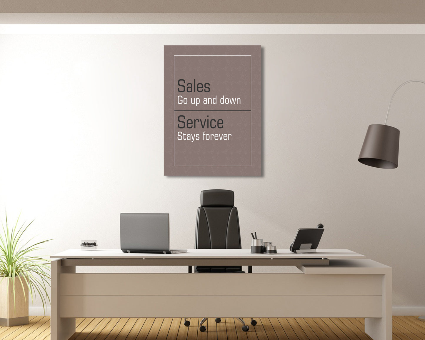 Sales go up and down Canvas Wall Art 